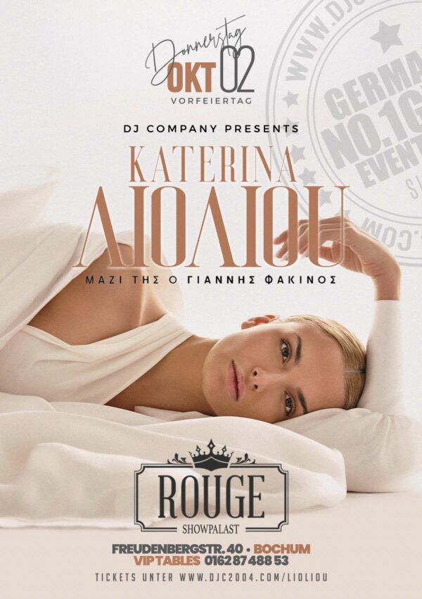 02.10.2025 - Katerina Lioliou Live - Rouge Showpalast