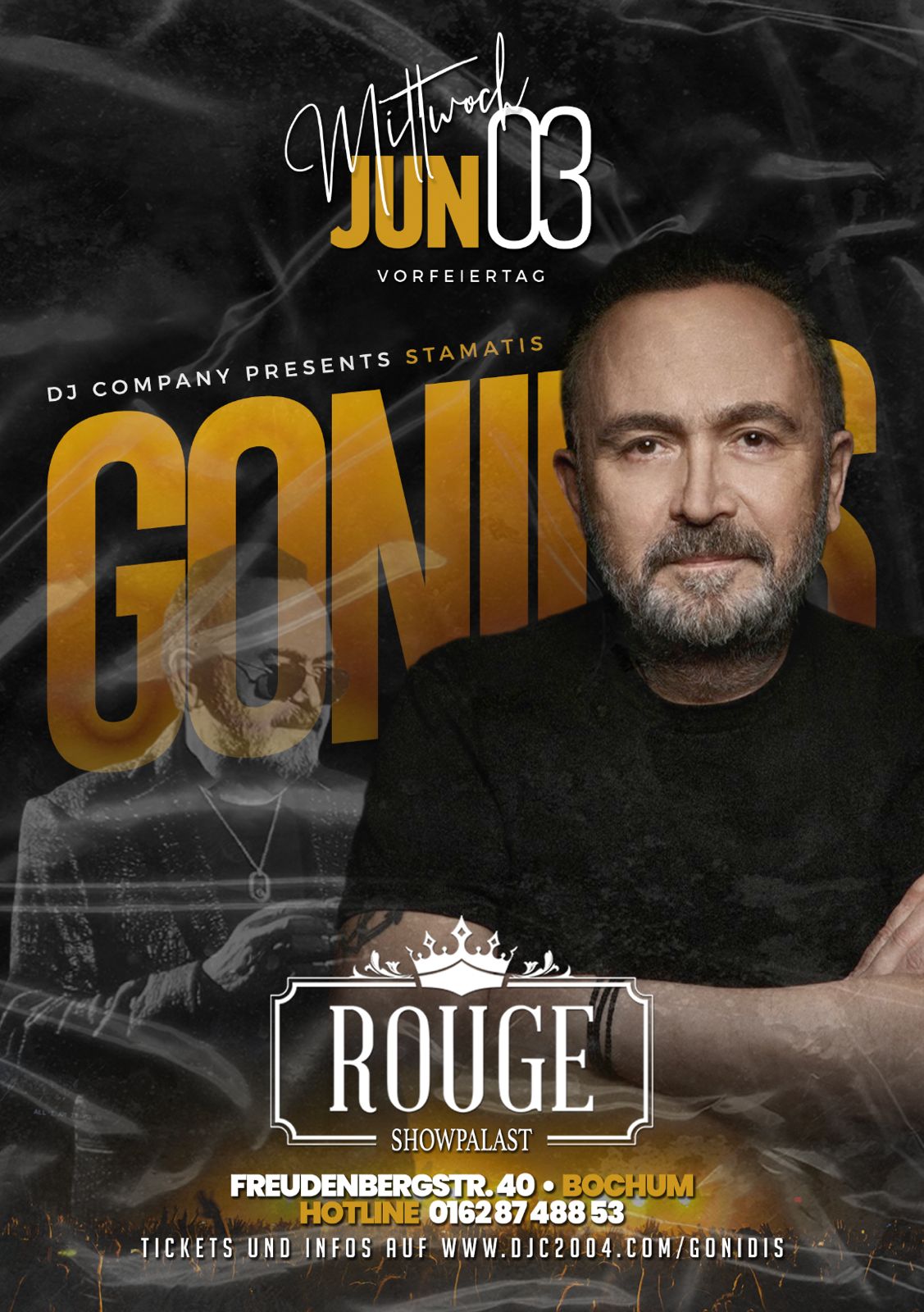 03.06.2026 - Stamatis Gonidis Live - Rouge Showpalast, Bochum