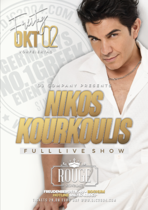 02.10.2026 - Nikos Kourkoulis Live - Rouge, Bochum